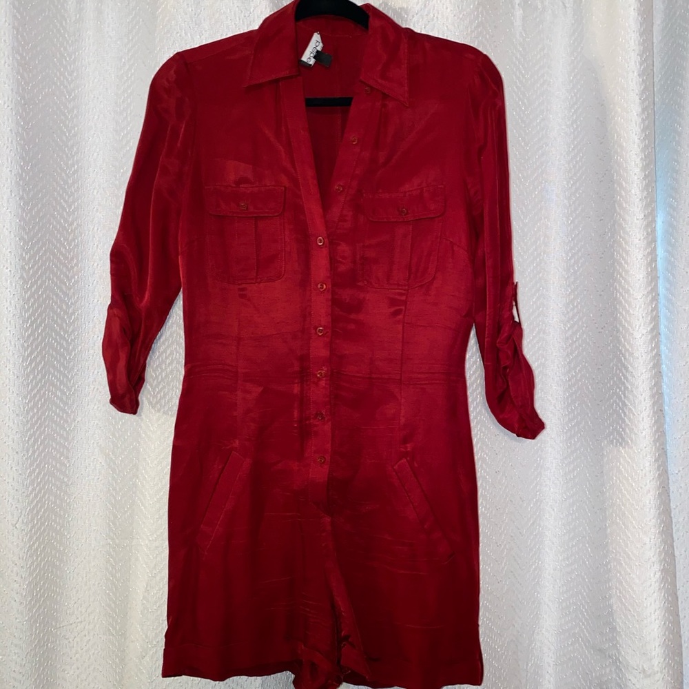 Bebe maroon romper